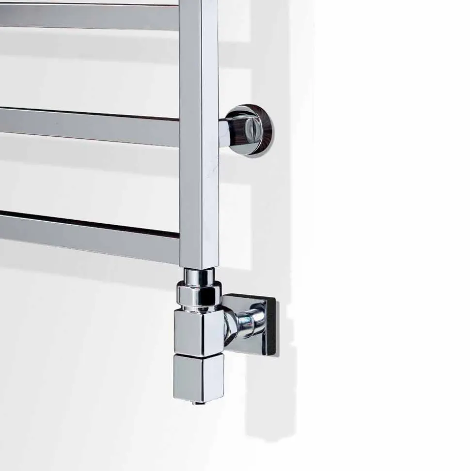 Termoarredo bagno idraulico di design,finitura cromo,Winter Scirocco H