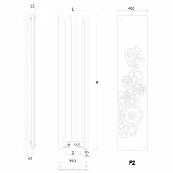 Termoarredo colorato idraulico design moderno New Dress by Scirocco H