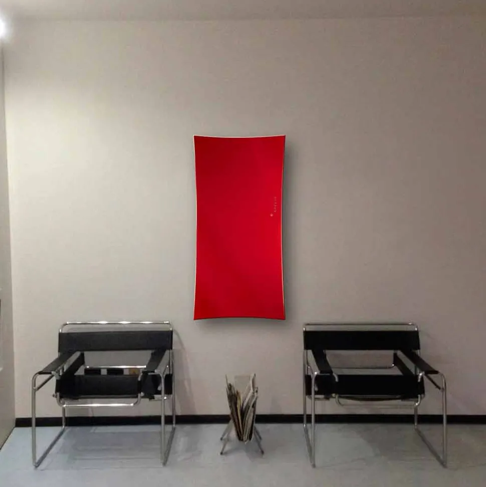 Termoarredo elettrico da parete in vetro temperato Barry