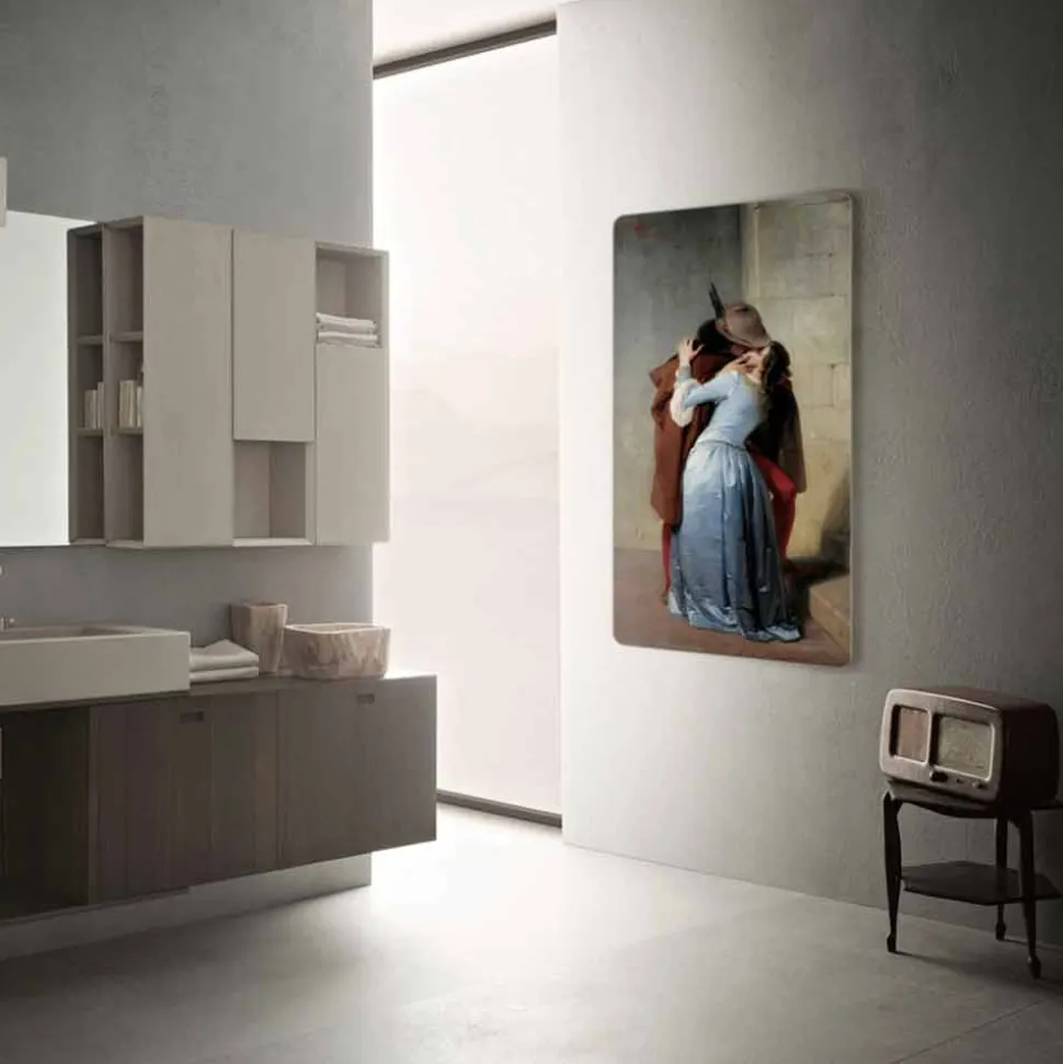 Termoarredo elettrico design moderno personalizzabile con foto Jonny