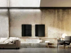 Termoarredo elettrico di design a raggi infrarossi in vetro nero Clear