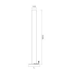 Termoarredo Elettrico Free-Standing in Alluminio Made in Italy - Biscotti