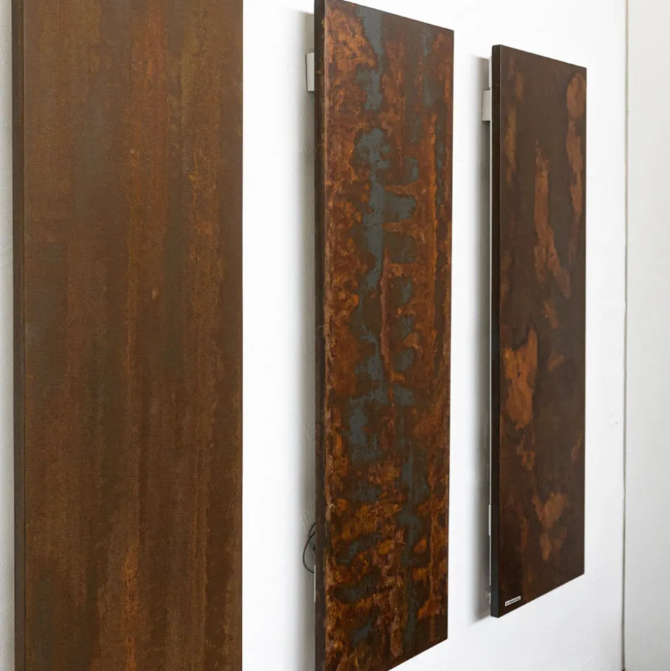Termoarredo Elettrico in Polvere di Marmo Italiano Effetto Corten - Linee