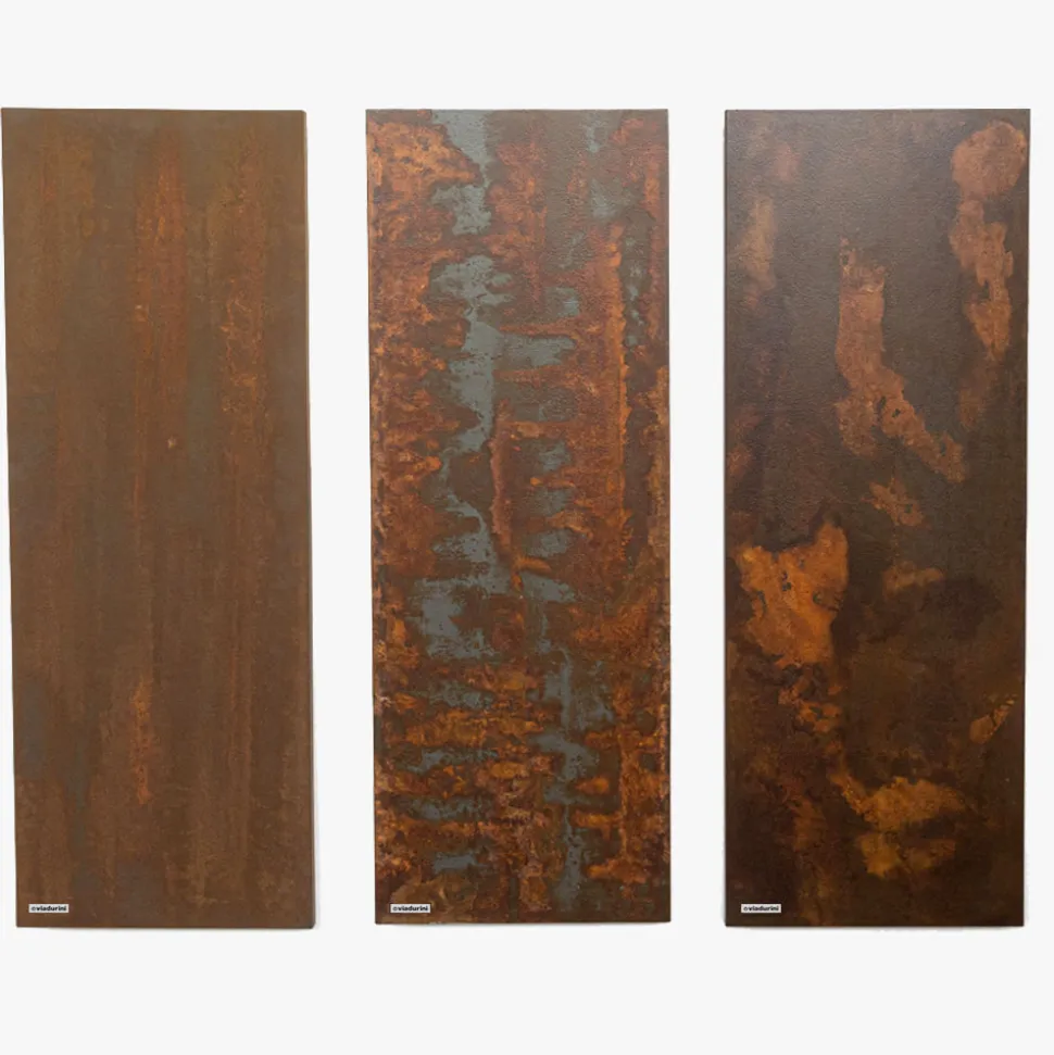 Termoarredo Elettrico in Polvere di Marmo Italiano Effetto Corten - Linee
