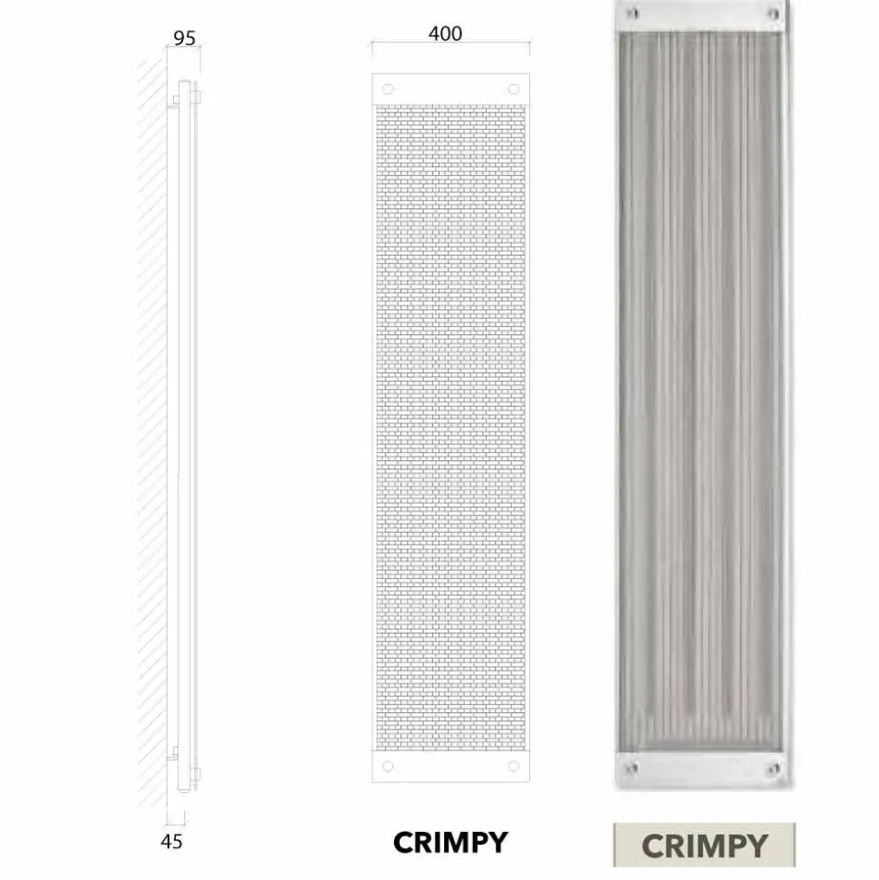 Termoarredo elettrico verticale design moderno New Dress by Scirocco H