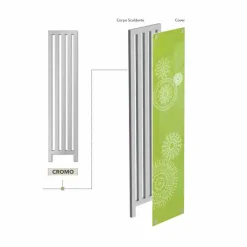 Termoarredo elettrico verticale con cover di design New Dress Scirocco H