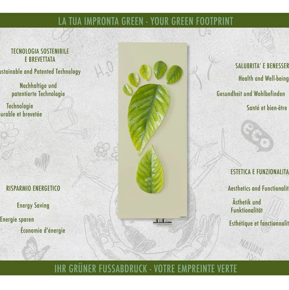 Termoarredo Ibrido Personalizzabile in Polvere di Marmo Made in Italy - Lineep