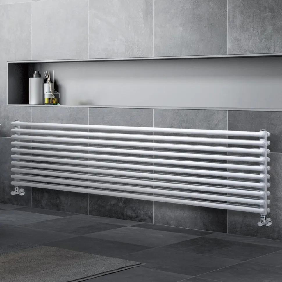 Termoarredo Idraulico con Doppia Serie di Elementi Orizzontali Made in Italy - Strega