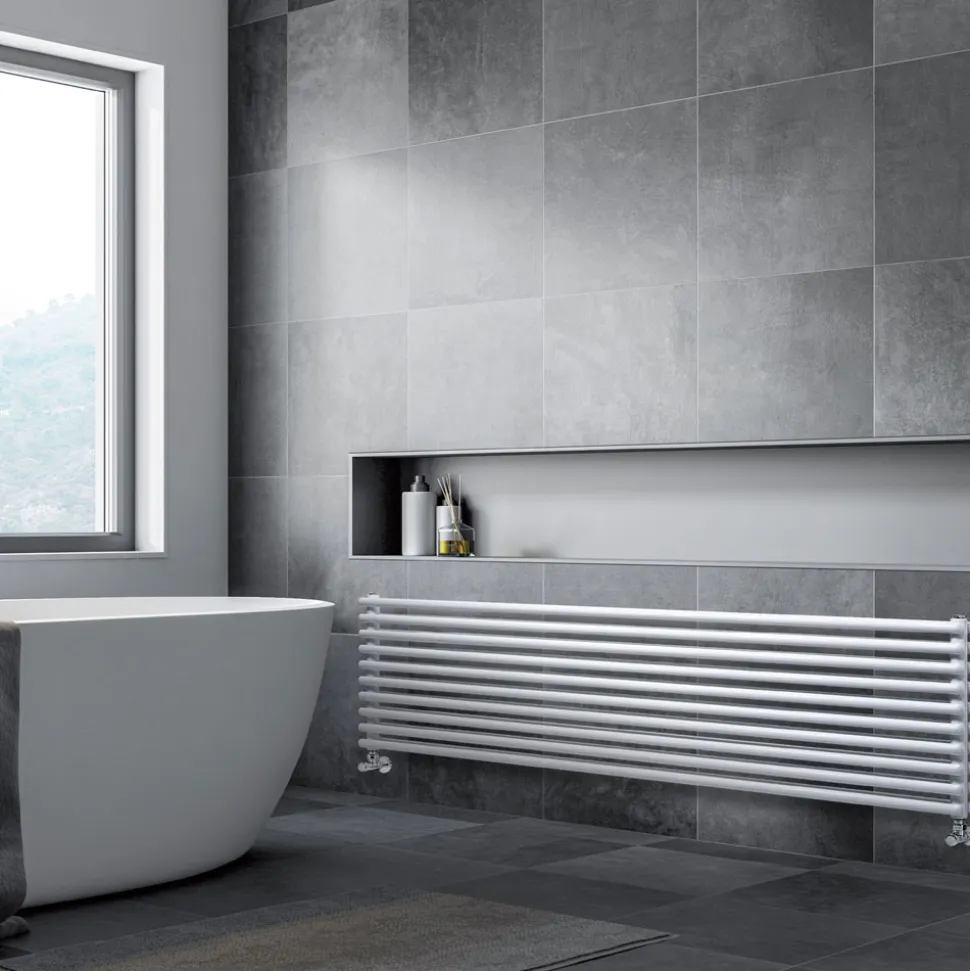 Termoarredo Idraulico con Doppia Serie di Elementi Orizzontali Made in Italy - Strega