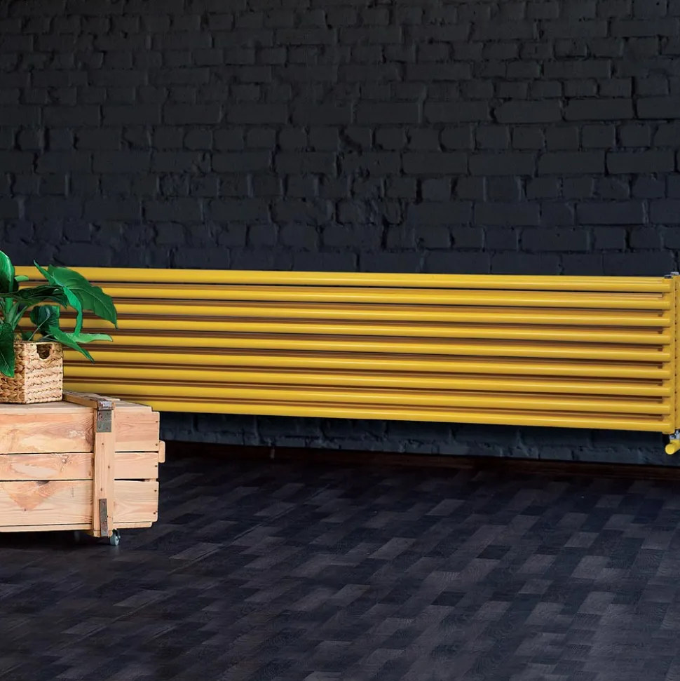Termoarredo Idraulico con Tripla Serie di Elementi Orizzontali Made in Italy - Caramella