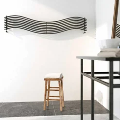 Termoarredo idraulico design moderno in acciaio Wave by Scirocco H