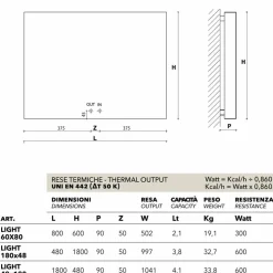 Termoarredo idraulico di design, cover in acciaio, Scirocco H Light