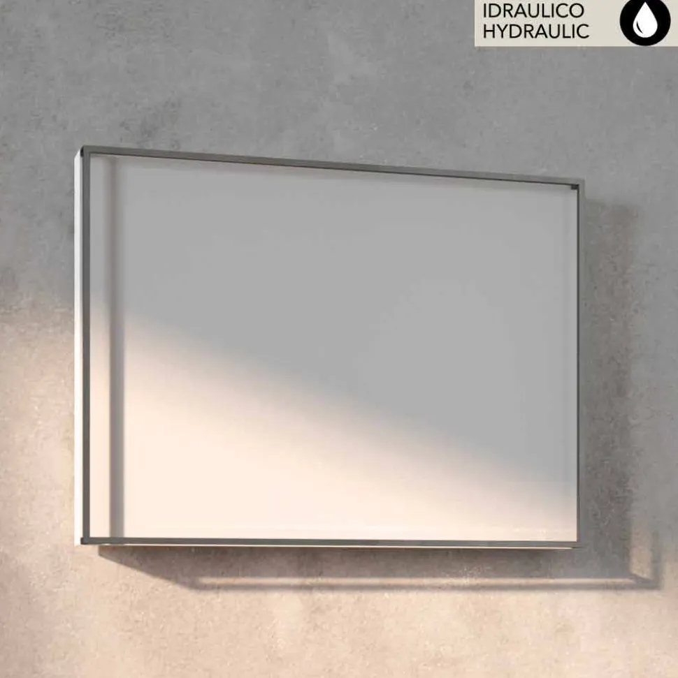Termoarredo idraulico di design, cover in acciaio, Scirocco H Light