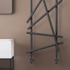 Termoarredo Idraulico in Acciaio con Tubi a Sezione Tonda Made in Italy - Random