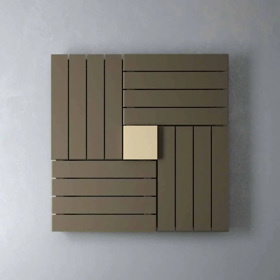 Termoarredo idraulico quadrato design made in Italy Square Scirocco H