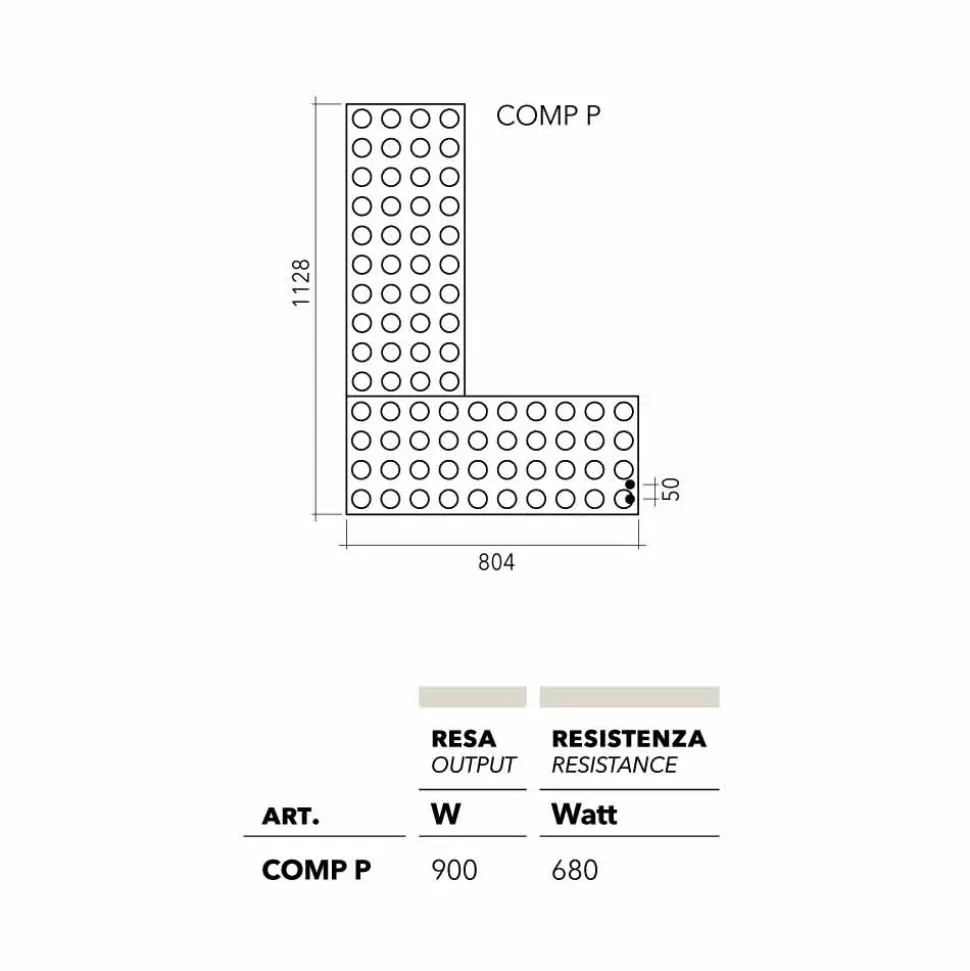 Termoarredo lego idraulico design moderno Brick by Scirocco H