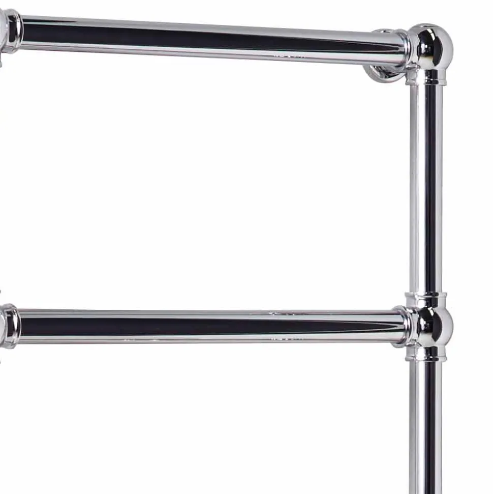 Termoarredo Scaldasalviette Elettrico Cromo in Ottone Classico 200 W - Caesar