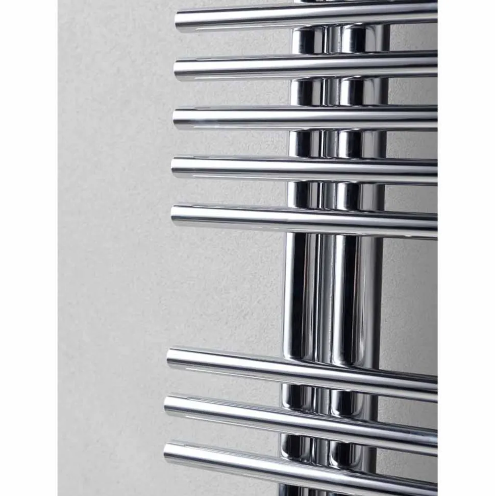 Termoarredo Scaldasalviette Cromato in Acciaio Design Idraulico 483 W - Pavone