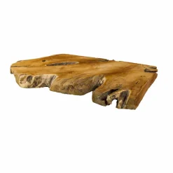 Top Bagno Sospeso in Legno di Teak Massello, Pezzo Unico - Perfetto