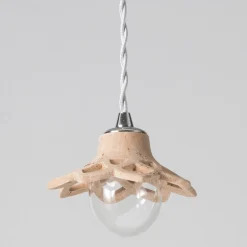 Toscot Apuane lampada a sospensione in terracotta senza rosone Made in Toscana
