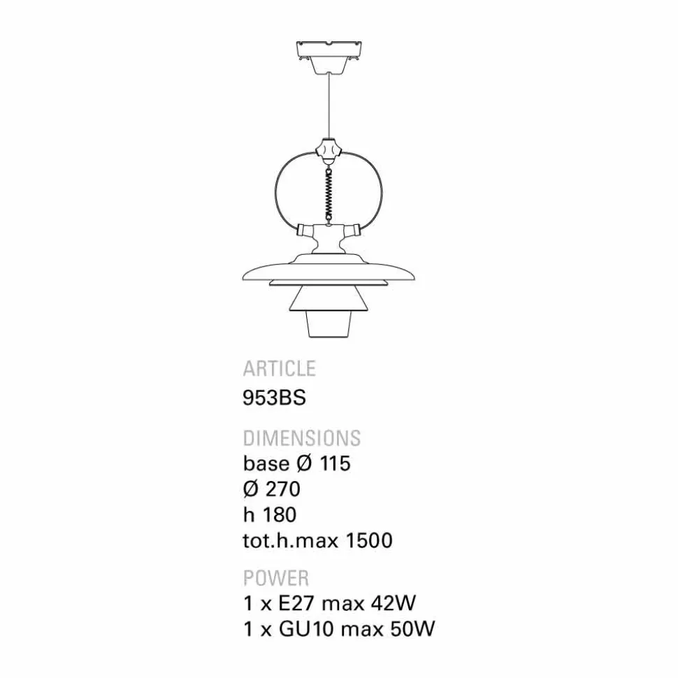 Toscot Battersea lampada a sospensione in ceramica di design