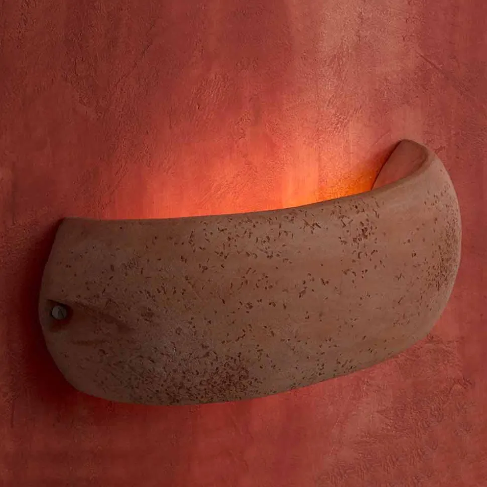Toscot Castelverde applique esterno/interno in terracotta made Italy