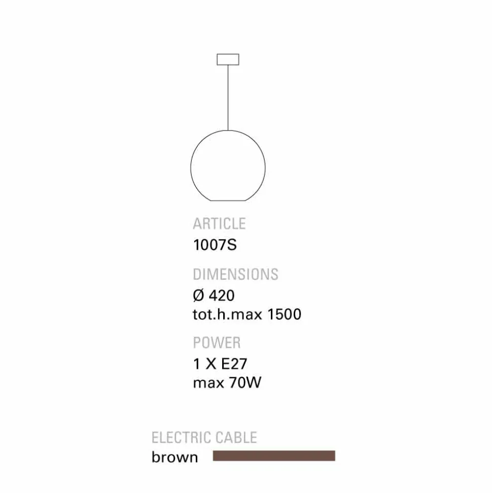 Toscot Newton lampada a sospensione moderna in terracotta fatta a mano