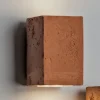 Toscot Smith applique da giardino a LED in terracotta, fatta a mano