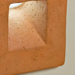 Toscot Square applique a LED quadrata per esterno in terracotta