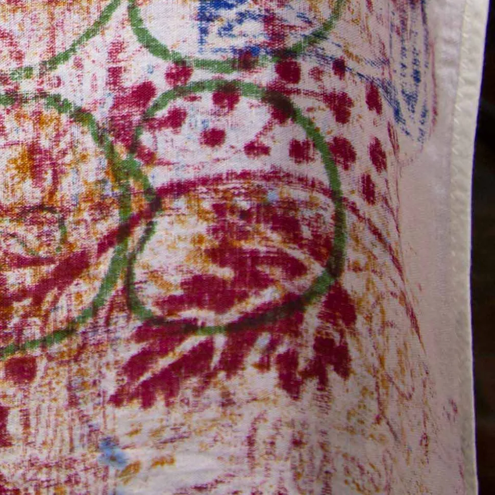 Tovaglia Artigianale in Cotone Stampa a Mano Pezzo Unico - Viadurini by Marchi
