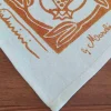 Tovaglia Artistica Stampata a Mano di Alto Artigianato Italiano in Cotone e Lino