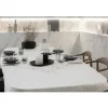 Tovaglia in Lino Bianco o Burro con Pizzo Farnese Design Rettangolare - Kippel