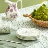 Tovaglia in Lino Stampato con Delicata Fantasia Vegetale Made in Italy - Velvet
