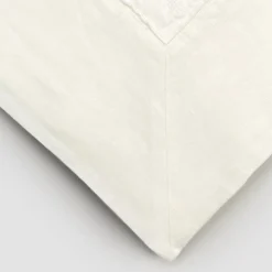 Tovaglia Rettangolare Grande Lino Bianco Pesante con Bordi a Cornice - Davinci