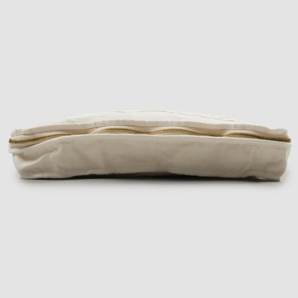 Trousse Grande in Lino e Cotone con Pizzo Farnese e Cerniera, 2 Finiture - Mike