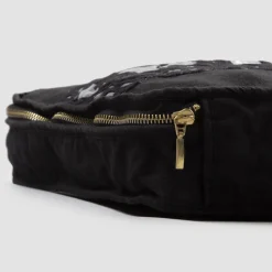 Trousse Grande in Lino e Cotone con Pizzo Farnese e Cerniera, 2 Finiture - Mike