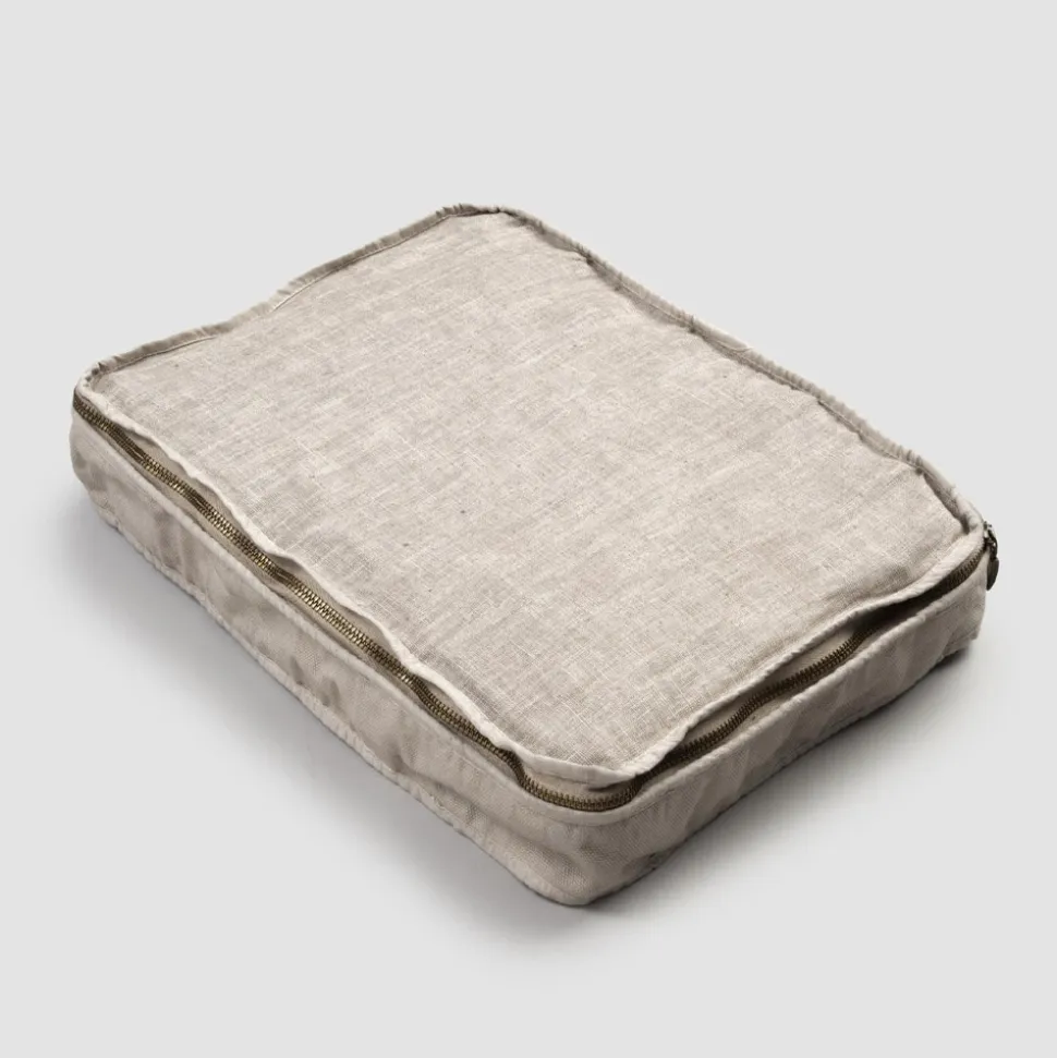 Trousse Grande Trucchi Donna o da Viaggio in Lino e Cotone di Lusso - Yeti