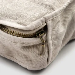Trousse Grande Trucchi Donna o da Viaggio in Lino e Cotone di Lusso - Yeti