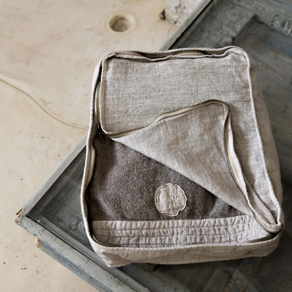 Trousse Grande Trucchi Donna o da Viaggio in Lino e Cotone di Lusso - Yeti