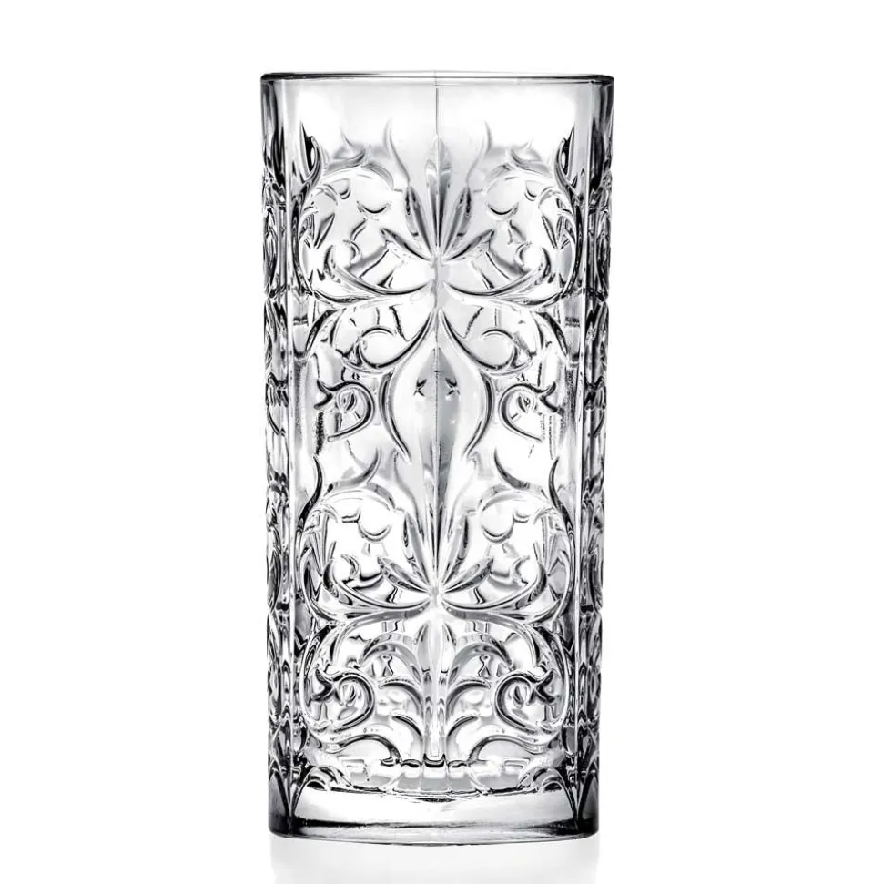 12 Tumbler Alti Bicchiere Highball Cocktail o Acqua Decorato di Lusso - Destino