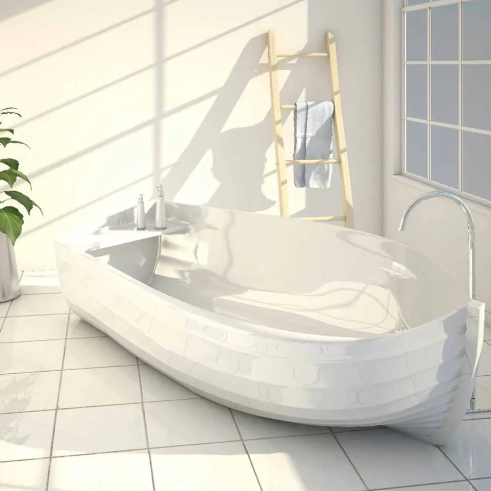 Vasca da bagno di design a forma di barca Ocean made in Italy