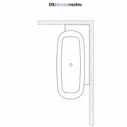 Vasca da Bagno Freestanding di Design Bianco Stile Moderno - Lipperiavas1