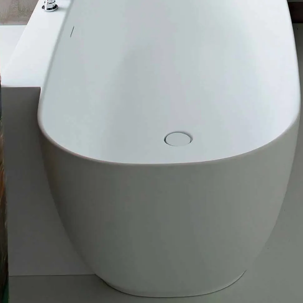 Vasca da Bagno Freestanding di Design Bianco Stile Moderno - Lipperiavas1