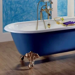 Vasca da bagno freestanding vintage in ghisa verniciata con piedini Diane