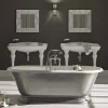Vasca da bagno in ghisa di design con finitura lucida vintage Pierce