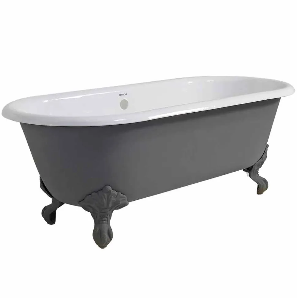 Vasca da Bagno Vintage Freestanding con Piedini in Ghisa, Made in Italy – Naima