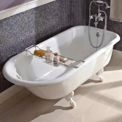 Vasca Freestanding Design Vintage in Ghisa Bianca, Made in Italy – Marwa