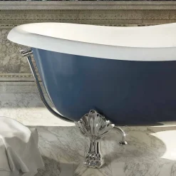 Vasca in resina blu freestanding di design classico, Fregona