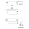 Vasca in Solid Surface Rettangolare Morbida sugli Angoli Made in Italy - Fulvio