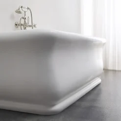 Vasca in Solid Surface Rettangolare Morbida sugli Angoli Made in Italy - Fulvio